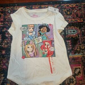 NWT Disney Princess Girls Size XS 4-5 Tee Shirt Top 5 for $20